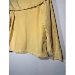 BIG BUD PRESS Corduroy‎ Sailor Jacket Medium Butter Yellow Button Up Boxy Retro thumbnail 5