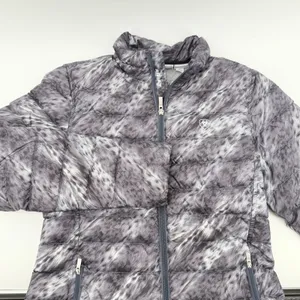 Ariat Ideal‎ Down Jacket Womens Small Gray Print Puffer Packable Coat thumbnail 1