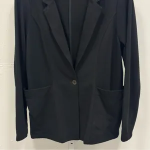 QOR Women’s Commuter Travel Jacket Performance Single Button Blazer Pockets Lg‎ thumbnail 5