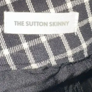 LOFT Sutton Skinny Pants 10P Black White‎ Checkered Petite Office Chic thumbnail 4
