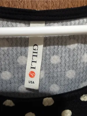 Gilli Black and White Polka Dot Dress thumbnail 3