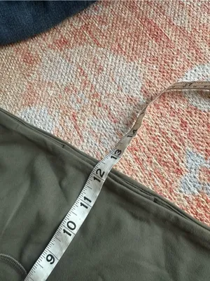 Lululemon super high rise flare groove pant army green sage W5F2GS size 14 thumbnail 6