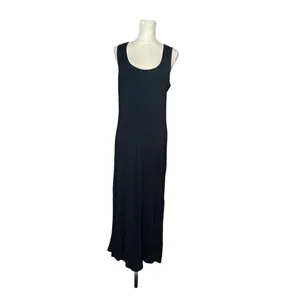 Versona Black Maxi Dress Large Sleeveless Scoop Neck Stretch Knit Size L thumbnail 2