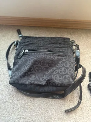 Giani Bernini Y2K Black Monogram Organizer Crossbody Bag + Coin Pouch thumbnail 3