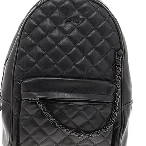 ALDO Women's Galilinia Backpack in black quilted vegan leather chain Old Money thumbnail 3
