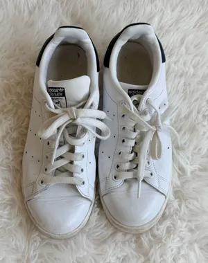 Adidas Stan Smith White and Navy Leather Sneakers M20325 thumbnail 1