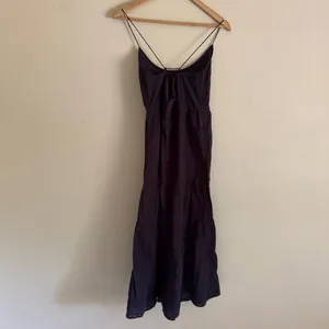 Natura Boho Vintage Black Embroidered Tiered Midi Dress Size Medium thumbnail 4