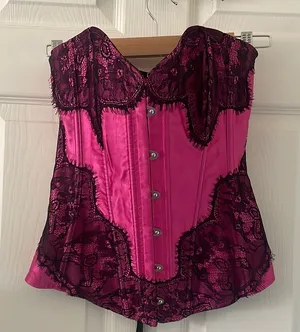 ADORE ME MAHOGANY LACE CORSET Size Medium Mean Girls thumbnail 1
