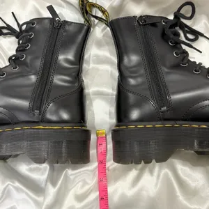 Dr. Martens Jadon Hi Polished Smooth Boots Leather Black 6 Platform Grunge Edgy thumbnail 14