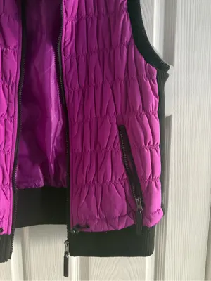 Calvin Klein Performance Pink Quilted Zip-Up Puffer Vest Collared Size Large thumbnail 4