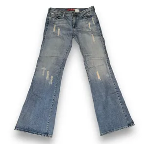 KanCan Distressed Flare Leg Jeans thumbnail 1