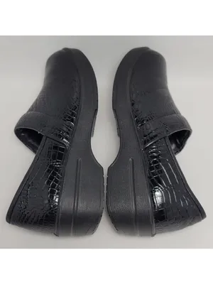 Sugar Foot Slip On Mules And Clog Patent Leather Black Size 6.5 thumbnail 10
