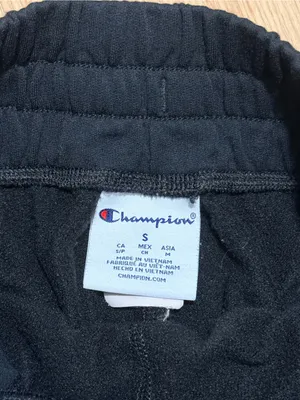 Champion Women's Soft Touch Shorts S Black Dolphin Hem Drawstring Lounge thumbnail 4