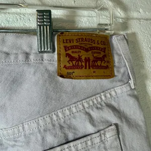 Levis 501 Button Fly Lavender Jean Cutoff Shorts thumbnail 4
