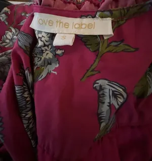 Love The Label Floral Print Smocked Waist Mini Dress Size S thumbnail 2