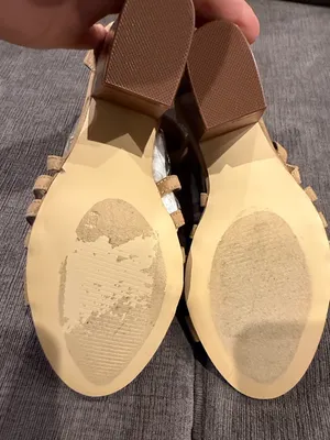 New Justfab Size 9 Women's Strappy Lace-Up Sandals - Tan thumbnail 3