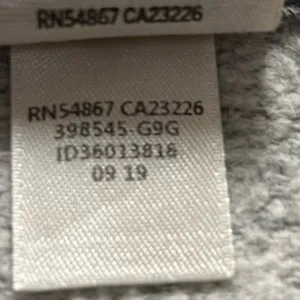 Victoria's Secret PINK Gray Full Zup Fleece Lined Hooded Jacket Size Large thumbnail 5