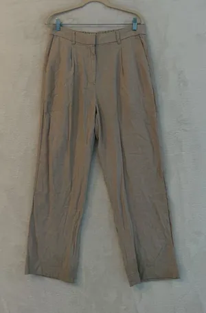 Old Navy Taylor Wide Leg Trouser Extra High Rise Linen Blend Pants Womens‎ M thumbnail 1