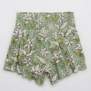 Aerie Real Good Smocked High Waisted Short thumbnail 6