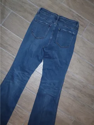 Vervet Flying Monkey High-Rise Flare Jeans in Dark Blue Wash thumbnail 10