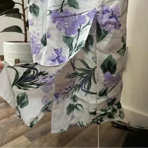 River Island floral midi dress in light purple size S (US 6) thumbnail 4