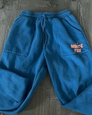 Blue White Fox Sweatpants Boutique thumbnail 1