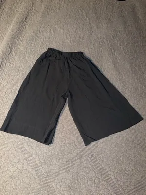 HALARA Black Elastic Waist Wide-Leg Pants thumbnail 4