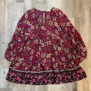 Altar’d State Red Floral Dress size medium thumbnail 12