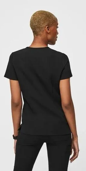 Figs Women’s Casma Three-Pocket Scrub Top Shortsleeve in Black Size L thumbnail 2