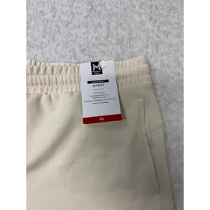 Members‎ Mark Sandwash Shorts Womens XL Cream Elastic Waist 4 Inch Inseam thumbnail 2