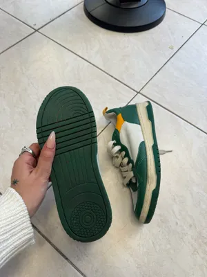 Steve Madden EVERLIE sneakers green and white leather thumbnail 8