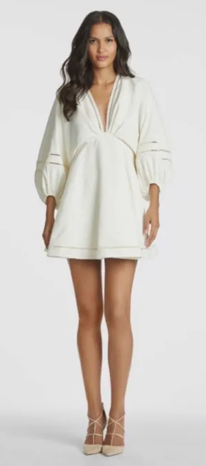 NWT SACHIN & BABI‎ Caden Babydoll Dress in Ivory Medium $475 thumbnail 1