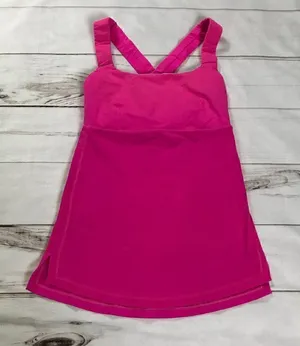 Lululemon Womens Pink Wide Strap Camisole Tank Top thumbnail 1