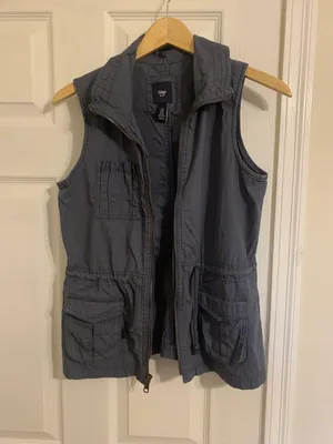 Gap Navy Cargo Vest thumbnail 1