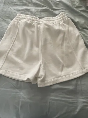 EUC Free People Movement Sprint to the Finish shorts in ivory white thumbnail 6
