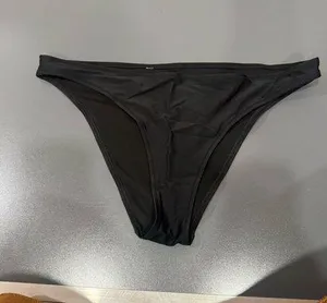Aerie Black Cheeky Bikini Bottom thumbnail 1