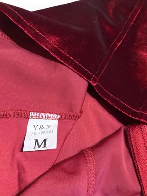 Women’s Red Velvet Bustier Top thumbnail 2