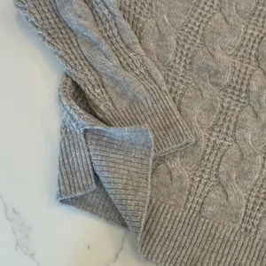 J.Crew Women Gray Chunky Cable Knit Medium Sweater - C1-004 thumbnail 5