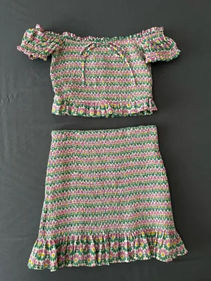 ZARA Set Two-Piece Floral thumbnail 1