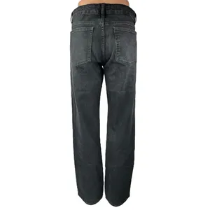 Zara Women's Black Mid Rise Relaxed Fit Stretch Casual Straight Denim Jeans Sz 6 thumbnail 3