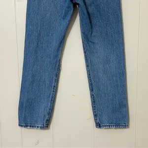Levi’s 501 Original High Rise Straight Leg Jeans Women’s 24 Distressed Button Fl thumbnail 7