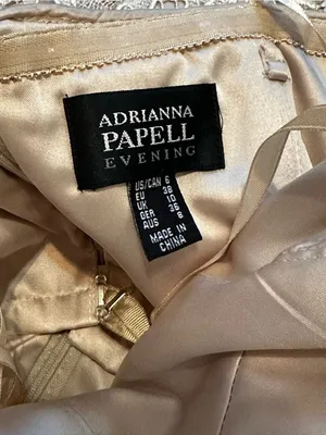 Adrianna Papell Evening Lace Strapless Cocktail Dress Satin Bow Party Event 6 thumbnail 5