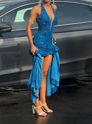 Ammara Prom Dress Blue Size 00 thumbnail 3