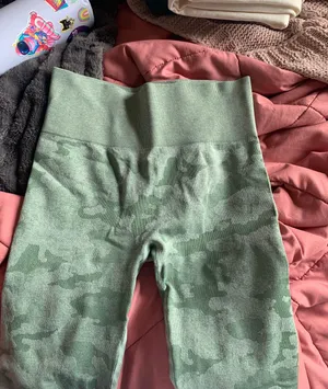 Sage Green Camo Leggings thumbnail 2