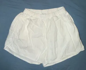 Women's Athletic White Shorts thumbnail 2