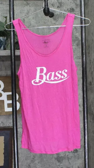 Bass Womens Logo Tank Top GS653M05 Pink S thumbnail 1