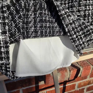 CeCe Mixed Media Blouson Sleeve Academia Style Mini Knit Dress Size Medium thumbnail 9