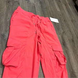 Lululemon Dance Studio Pants Relaxed Fit Mid Rise Cargo Jogger Glaze Pink Size M thumbnail 3