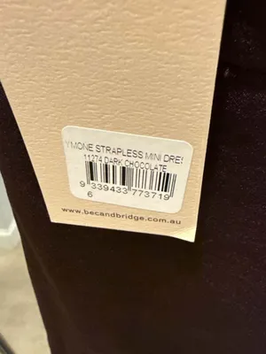 Bec + Bridge Ymone Strapless Mini Dress Dark Chocolate Size 2 thumbnail 7