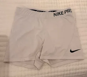 White Nike pro spandex thumbnail 1